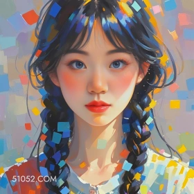 颗粒油画 次元壁 真人 油画