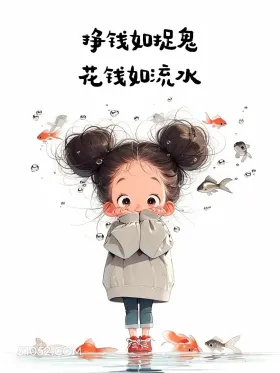 花钱如流水 搞笑 小女孩