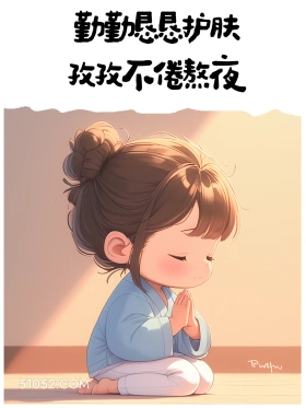 熬夜这么发笑癫朋友圈 小女孩 熬夜 搞笑文案 发朋友圈