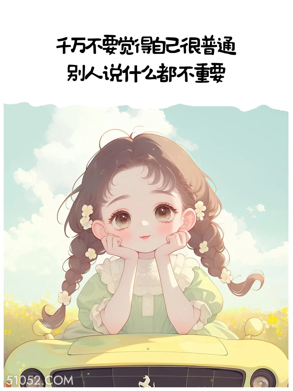 你不普通 小女孩 文案 治愈 自渡