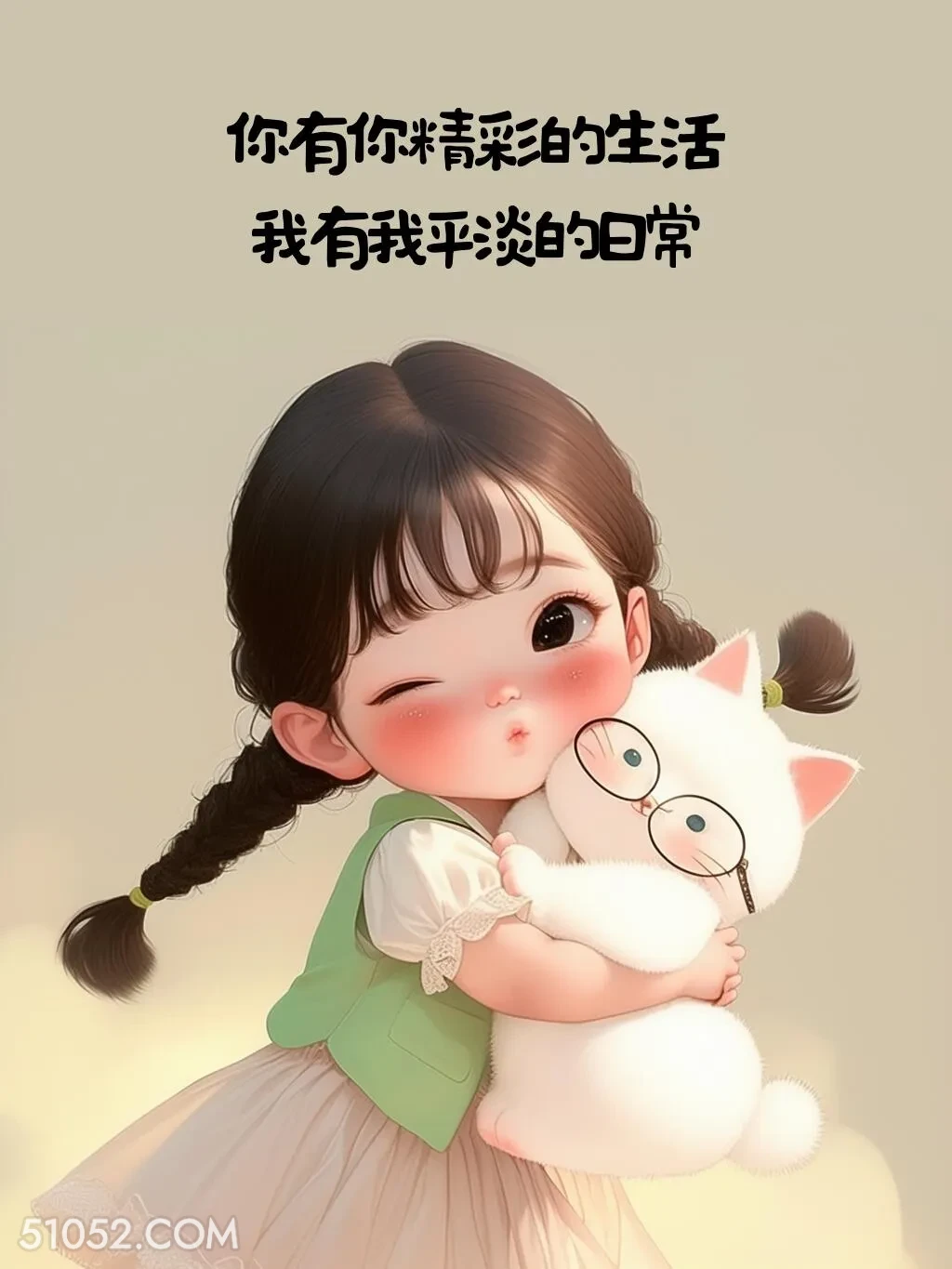 你我各有各自的生活 小女孩 文案 治愈 自渡