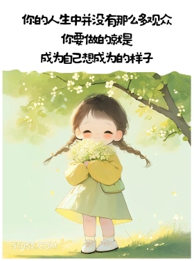 人生没有那么多观众 小女孩 文案 治愈 自渡