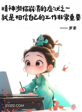 精神濒临崩溃 小女孩 中国风 搞笑文案 发朋友圈