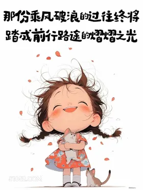 过往讲成为熠熠之光 小女孩 高考 节日文案 祝福