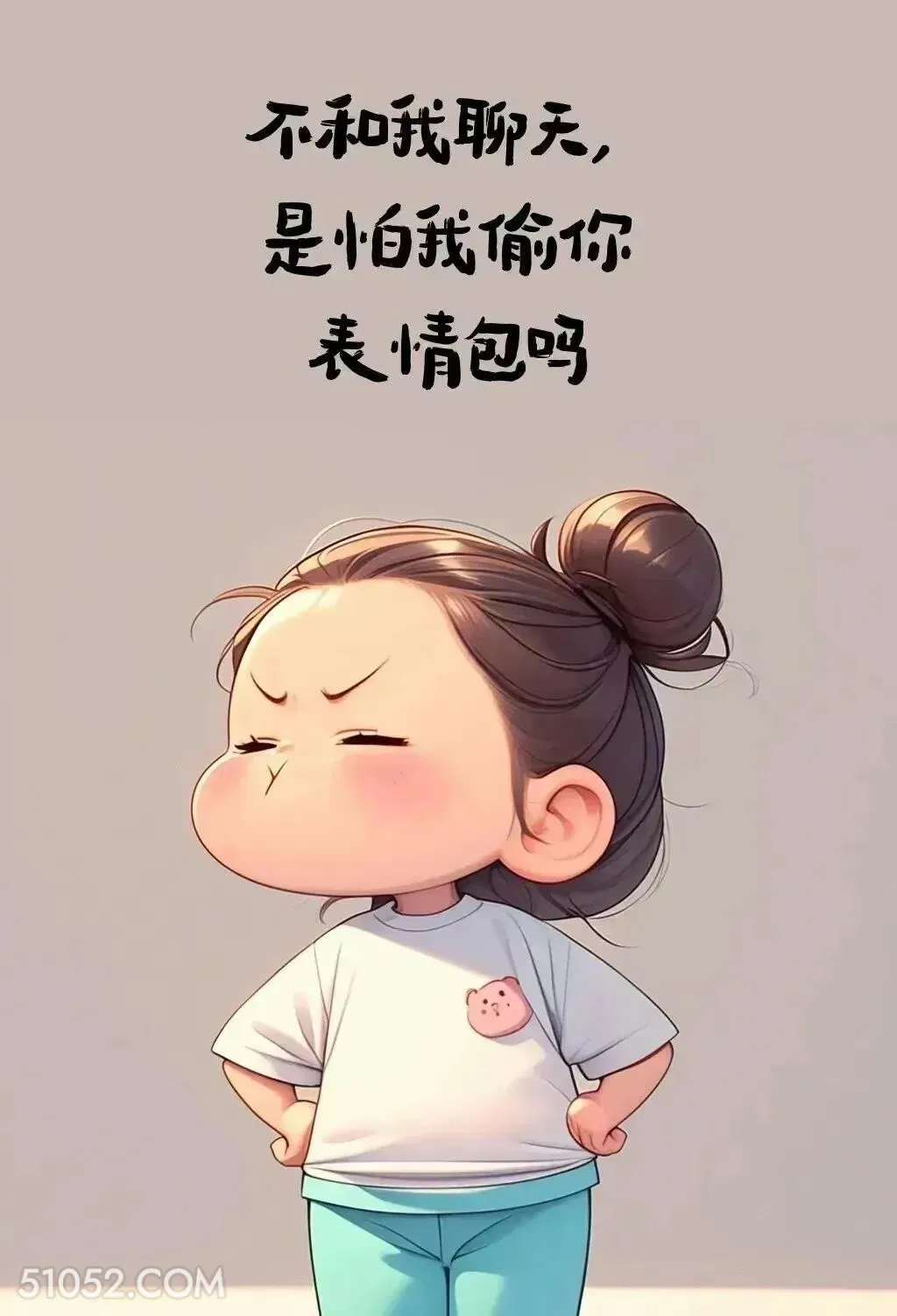 怕我偷你表情包吗 小女孩 我可爱吗 搞笑文案 发朋友圈