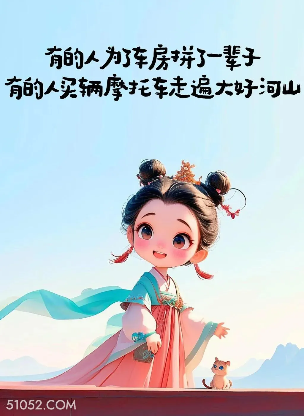 各有各的人生 小女孩 中国风 文案 治愈