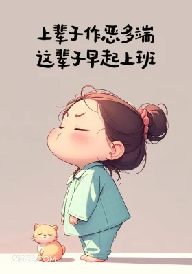 早起上班 小女孩 发疯 搞笑文案