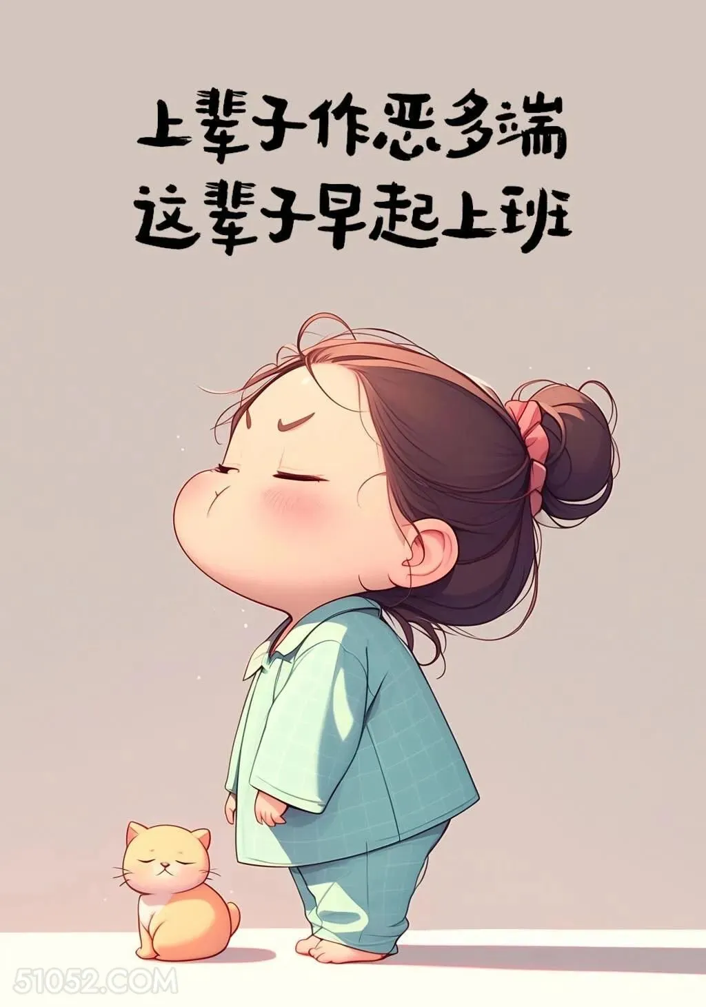 早起上班 小女孩 发疯 搞笑文案