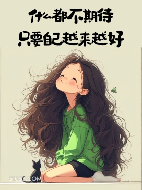 不期待 小女孩 治愈 文案