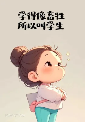 学生:学得像畜生 小女孩 搞笑文案 笑死了 发朋友圈