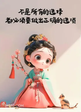 不是所有选择必须正确 小女孩 中国风 文案 治愈