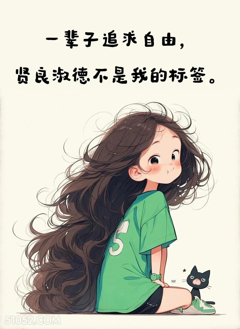 追求自由 小女孩 治愈 文案