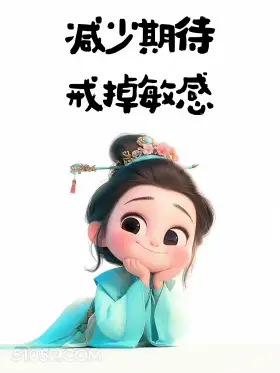 挑一句,开心又解压 小女孩 中国风 解压 开心 文案