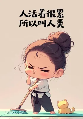 人类:人或者很累 小女孩 搞笑文案 笑死了 发朋友圈