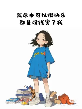 都是没钱害了我 小女孩 没钱 贫穷 搞笑文案