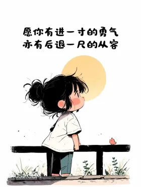 愿你有勇气又从容 小女孩 治愈短句 文案