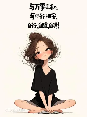 自行，自醒，自清 小女孩 发疯 人间清醒 治愈文案