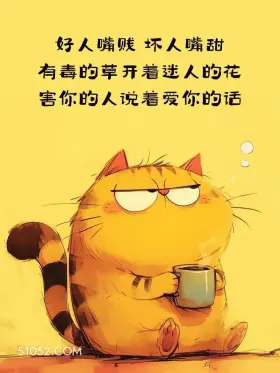 害你的人说爱你的话 猫猫 短句 文案 道理