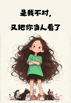 是我不对又把你当人看了 小女孩 歪理 搞笑文案