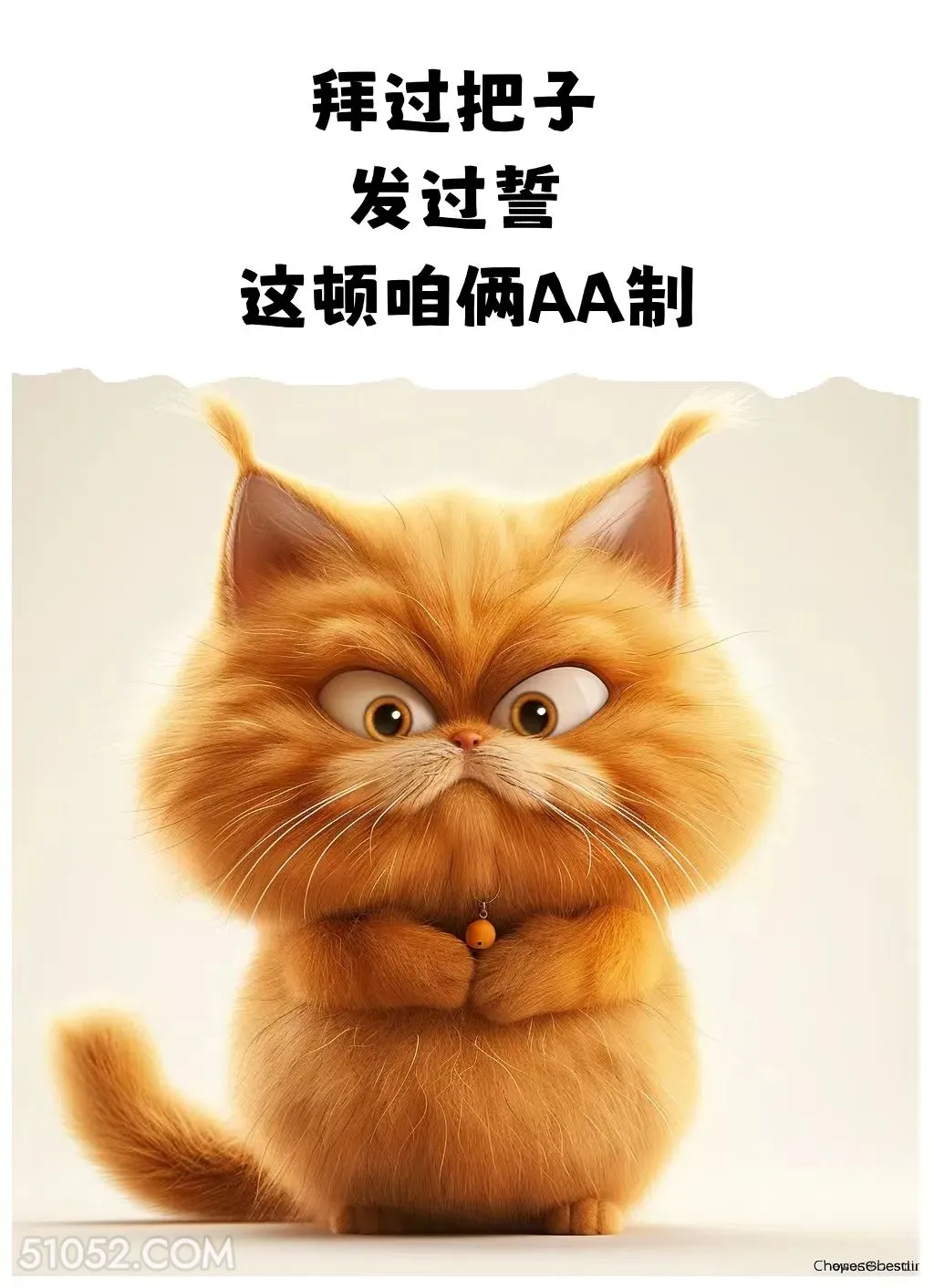 AA制 加菲猫 开心 解压 搞笑文案