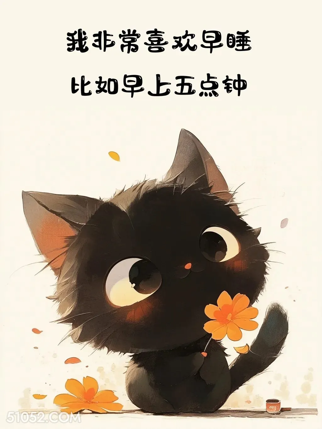 非常喜欢早睡 猫猫 熬夜 搞笑文案 发朋友圈