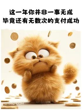 你并非一事无成 加菲猫 搞笑文案 发朋友圈