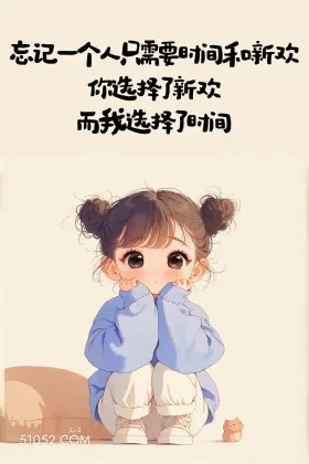 忘记一个人只需要时间和新欢 小女孩 心疼 情感 文案