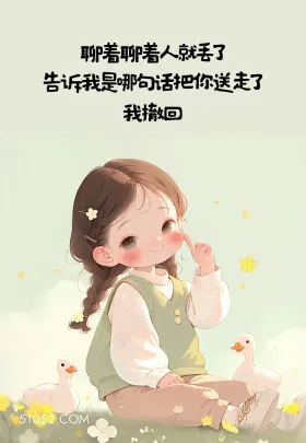 小女孩 不回消息 搞笑文案 聊着聊着人就丢了 告诉我是那阿话把你送走了 我回