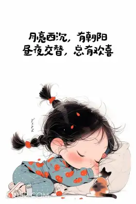 昼夜交替总有欢喜 小女孩 后劲大 治愈 文案