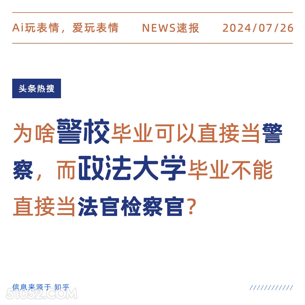 警校与政法大学 2024年7月26日 新闻 头条热搜 警校 政法大学 警察 法院检察官