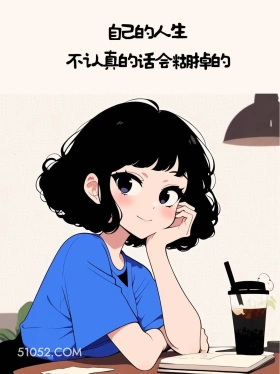 人生不认真会糊掉 小女孩 清醒 文案