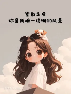 雾散后你是唯一的风景 小女孩 思念 文案