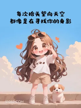 抬头望天像在找你 小女孩 思念 文案