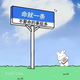 命就一条,不要命的事挺多 小兔子 歪理 搞笑文案