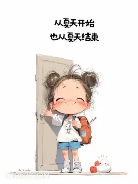 夏天开始,夏天结束 小女孩 小男孩 退场 文案