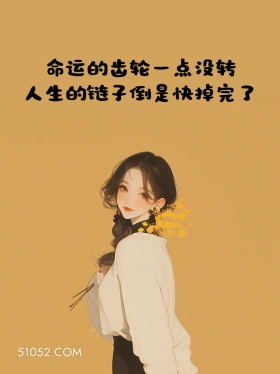 命运的齿轮一点没转，人生的链子快要掉完 小女孩 解压 搞笑文案