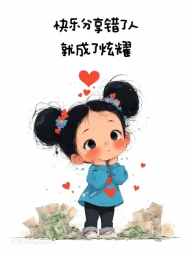 快乐分享错了人就成了炫耀 小女孩 治愈短句 文案 发朋友圈