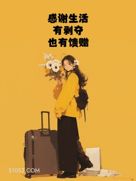 心越淡,人越顺的句子 小女孩 文案 治愈短句
