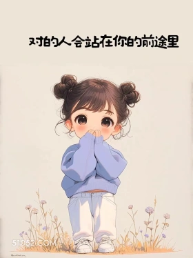 对的人会站在你的前途里 小女孩 封神 文案