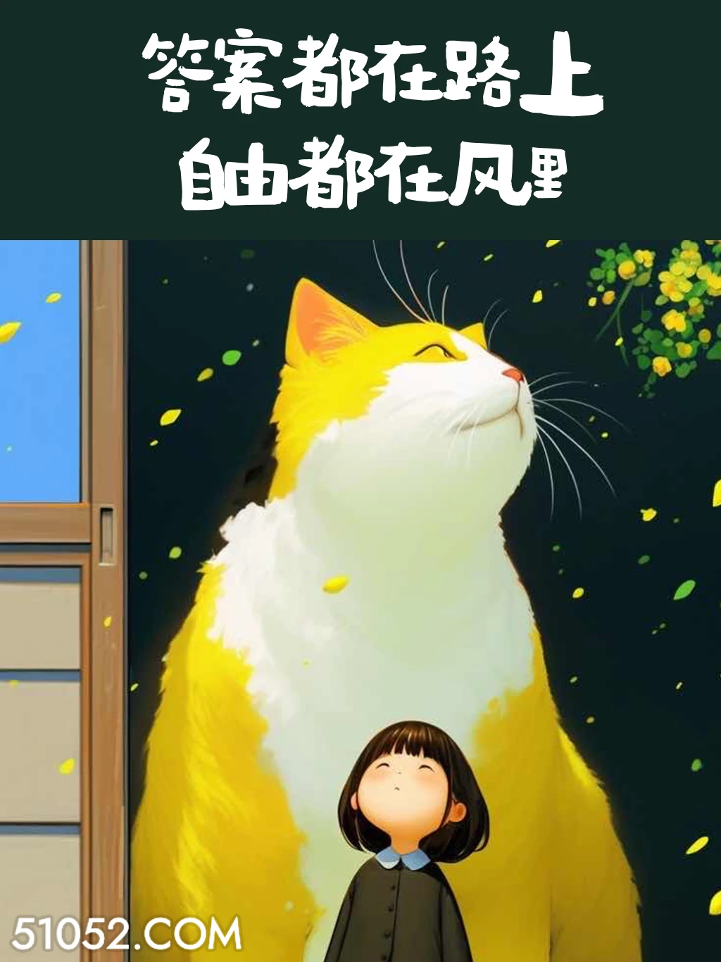 答案在路上，自由在风里 小女孩 猫猫 旅游 文案 发朋友圈