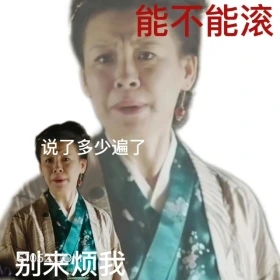 能不能滚,别来烦我 知否知否 影视剧 搞笑表情 大娘子 赵丽颖