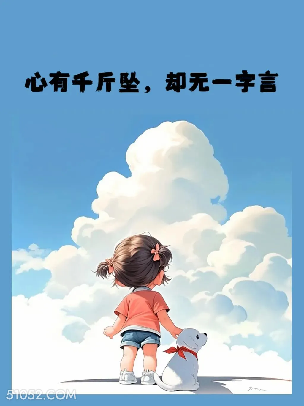 心有千斤坠却无一字言 小女孩 走心 文案