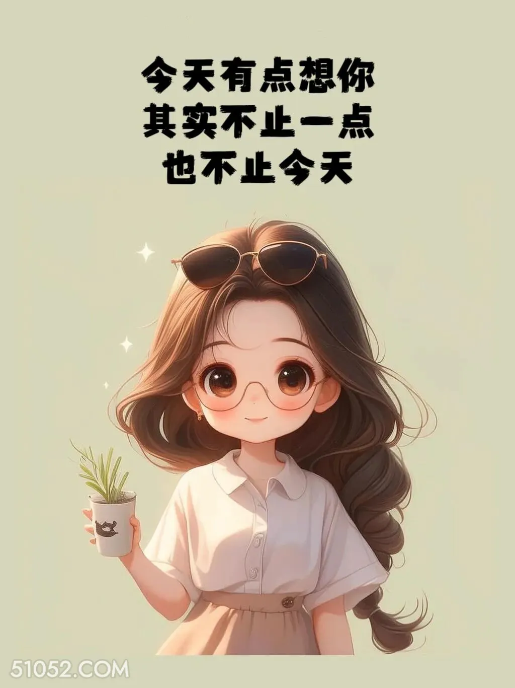 有点想你，不止今天，不止一点 小女孩 想你 文案