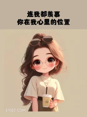 连我都羡慕你在我心里的位置 小女孩 想你 文案