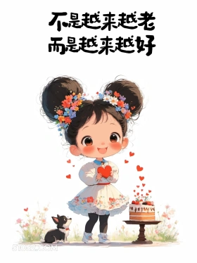 不是越来越老是越来越好 小女孩 生日 文案 发朋友圈