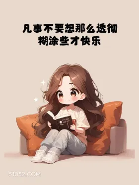 糊涂些更快乐 小女孩 人间清醒 文案