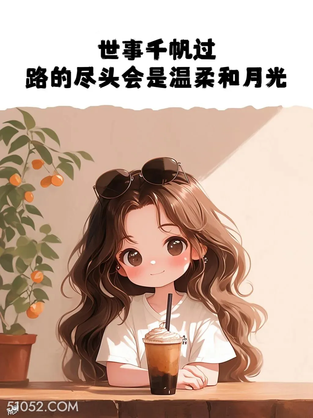 路的今天会是温柔和月光 小女孩 治愈短句 文案