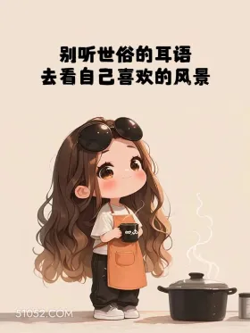 别听世俗耳语去看喜欢的风景 小女孩 治愈 文案