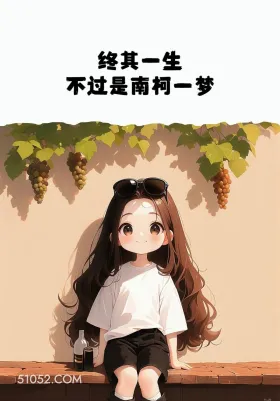 终其一生不过南柯一梦 小女孩 放下 治愈 文案