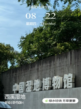 中国湿地博物馆 杭州市 西溪湿地 风景 2024年8月22日 甲辰年壬申月戊午日